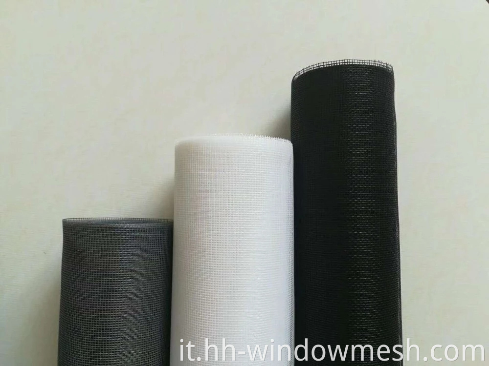 Schermata della finestra a rotazione Schermata di insetti in fibra di vetro grigio /nero